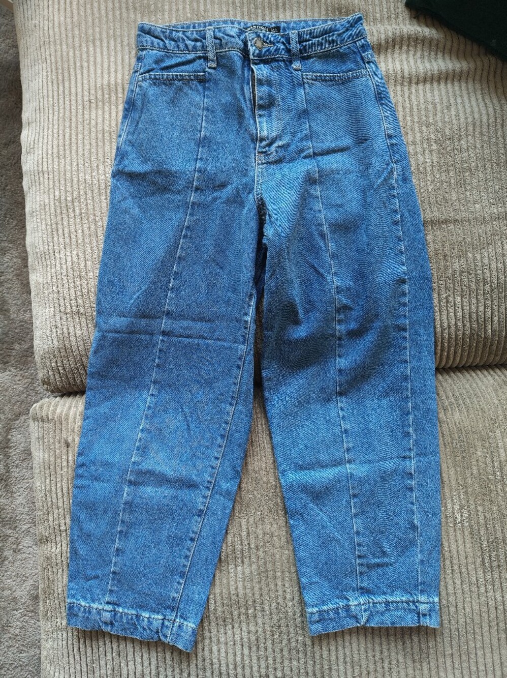 Nasty Gal Blue Relaxed Straight-Leg Jeans
